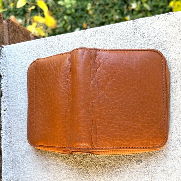 COACH Vintage 90s Sonoma British Tan Zip Around Small Coin Purse Cards Wallet - Picture 7 of 7